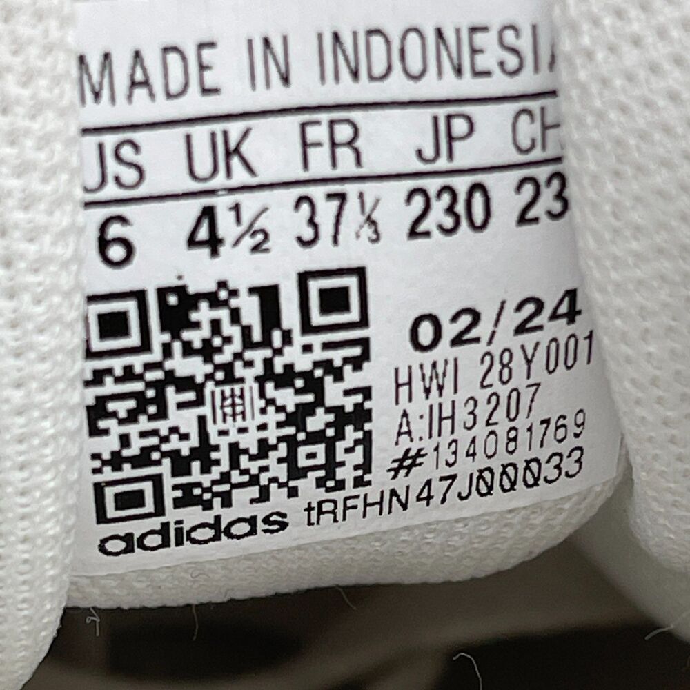 adidas VL Court 3.0 Shoes Womens Size 6 White Leather Casual Court Sneakers - Picture 8 of 9